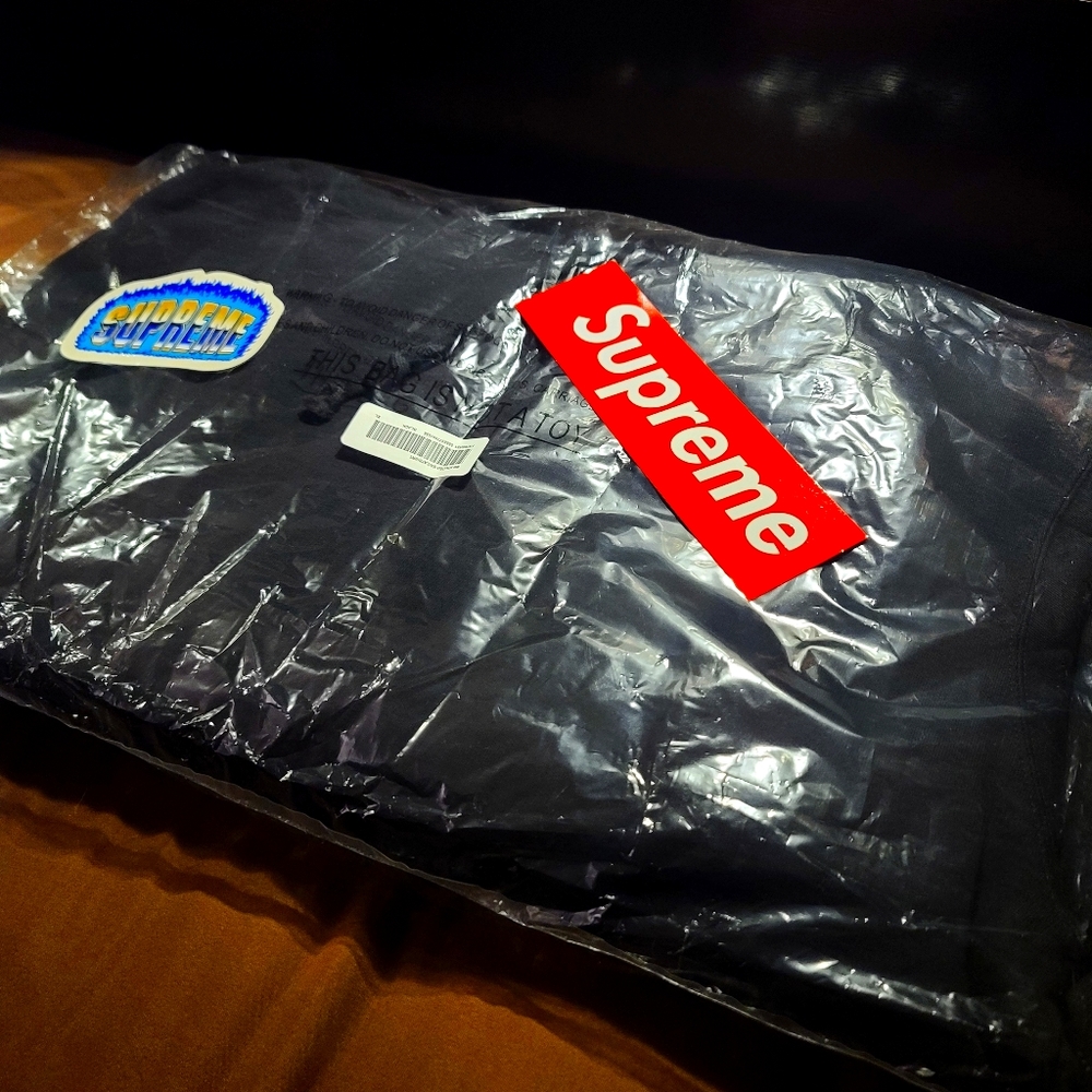 Supreme rib hooded sweatshirt